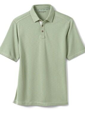 NWOT Johnston & Murphy Men's Large Slub Polo in Sage